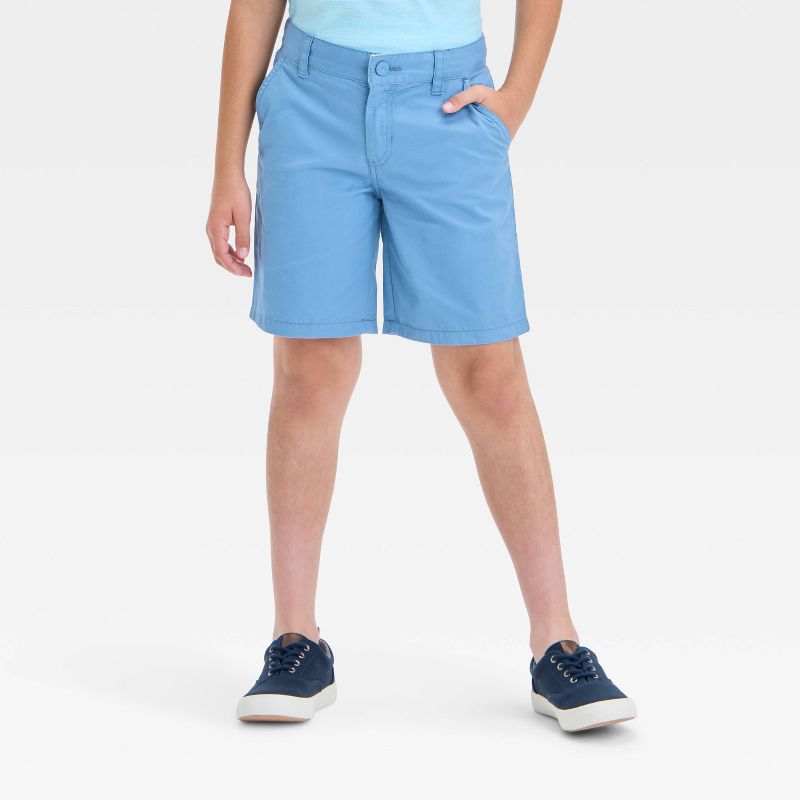 Boys' Regular Fit Flat Front 'At the Knee' Chino Shorts - Cat & Jack™