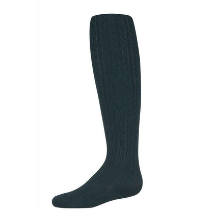 Memoi Girls Cotton Blend Cable Tights