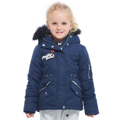 Rokka&Rolla Girls' Winter Coat with Faux Fur Hood Parka Jacket