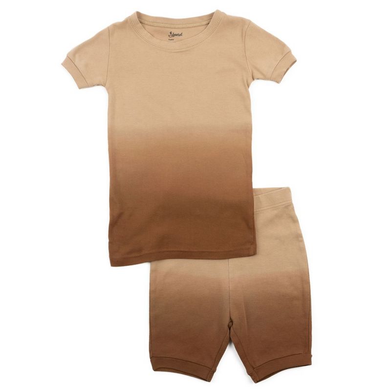 Leveret Kids Two Piece Cotton Tie Dye Short Pajamas