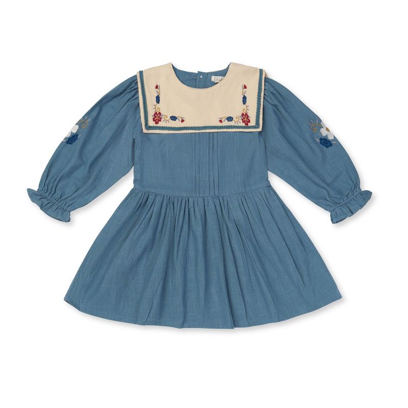 Mary Engelbreit, Kayla Dress, Dusty Blue Sailor
