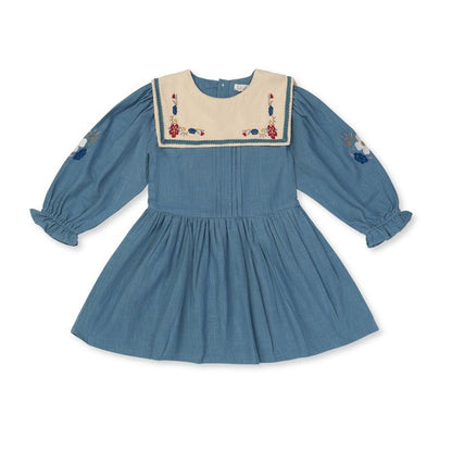 Mary Engelbreit, Kayla Dress, Dusty Blue Sailor