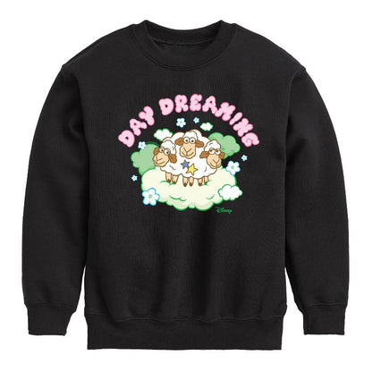 Boys' - Disney - Day Dreaming Sheep Graphic Long Sleeve Fleece Sweatshirt