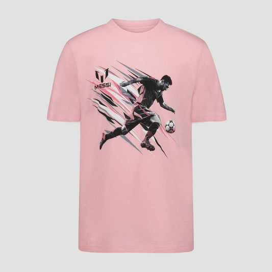 Boys' Messi Graphic Short Sleeve T-Shirt - Pink