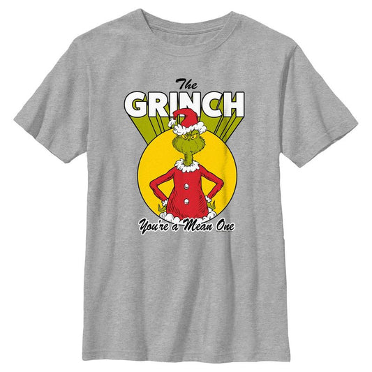 تي شيرت للأولاد مطبوع عليه عبارة "أنت شخص لئيم" من سلسلة دكتور سوس "كريسماس غرينش"