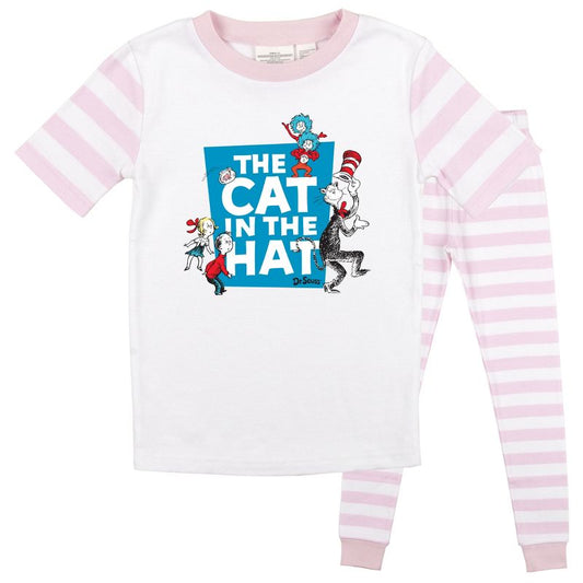 The Cat In The Hat Character Title Girl's 2-Pack Pajama Set