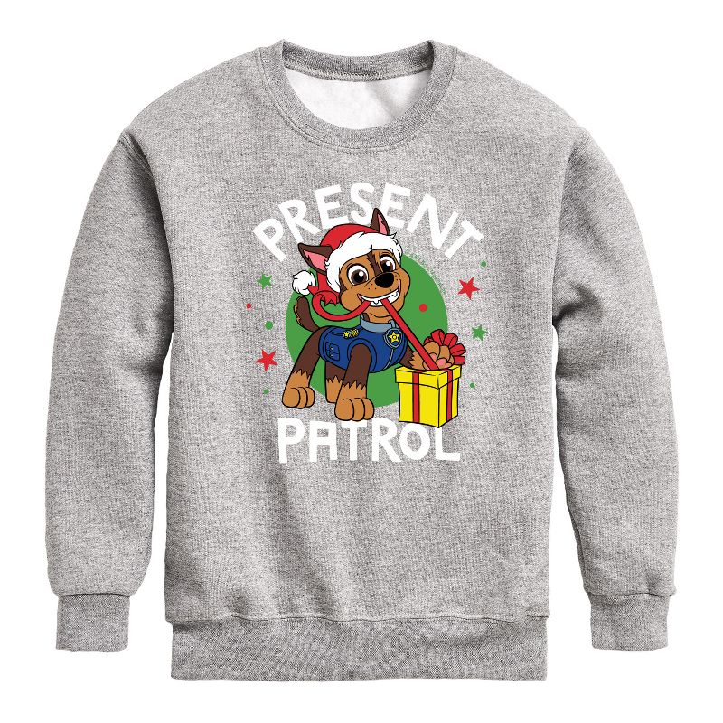 Boys' - Paw Patrol - Present Patrol Graphic Long Sleeve Fleece Sweatshirt