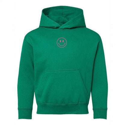 The Juniper Shop Embroidered Smiley Face Outline Youth Graphic Hoodie