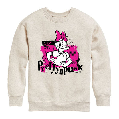 Boys' - Disney - Pretty And Punk Graphic Long Sleeve Fleece Sweatshirt