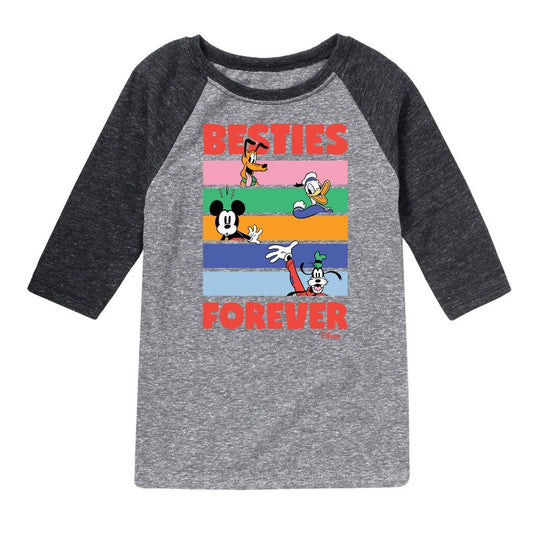 Boys' - Disney - Pluto, Donald Duck, Mickey & Goofy Raglan Graphic T-Shirt