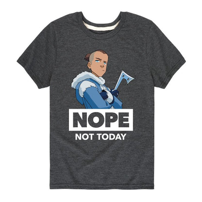 Boys' - Avatar: The Last Airbender - Sokka Nope Not Today Short Sleeve Graphic T-Shirt