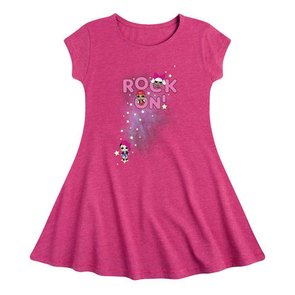 Girls' - LOL Surprise! - Space Rock Girls Fit & Flair Cap Sleeve Dress