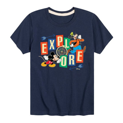 Boys' - Disney - Mickey & Pluto Short Sleeve Graphic T-Shirt
