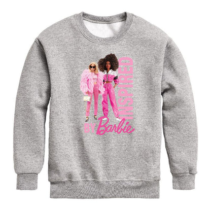 Boys' - Barbie - Inspired By Barbie Graphic Long Sleeve Fleece Sweatshirt