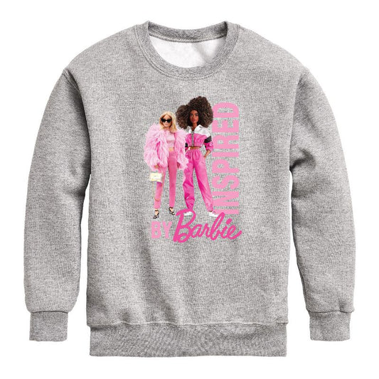 Boys' - Barbie - Inspired By Barbie Graphic Long Sleeve Fleece Sweatshirt