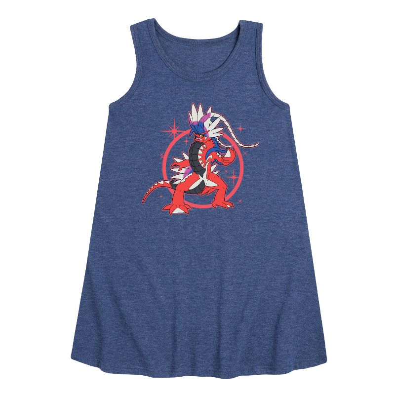 فستان كورايدون إليمنتس الجرافيكي بدون أكمام للفتيات - بوكيمون