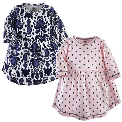 Luvable Friends Hudson Baby Long-Sleeve Dresses 2pk (Part 2)