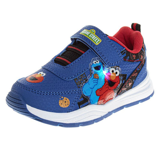 حذاء رياضي أنيق بشريط لاصق من Sesame Street للأولاد والبنات (للأطفال الصغار)
