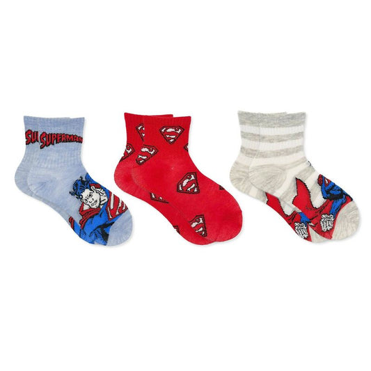 Boys' Warner Bros. Crew Superman Socks - Light Blue Denim