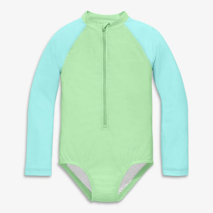 Primary Kids Long Sleeve One-Piece Baseball Rash Guard