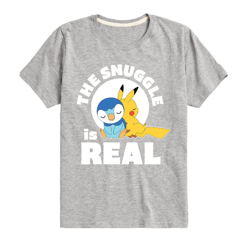 تي شيرت جرافيكي بأكمام قصيرة للأولاد - بوكيمون - ذا سناغل إز ريل بيكاتشو وبيبلوب
