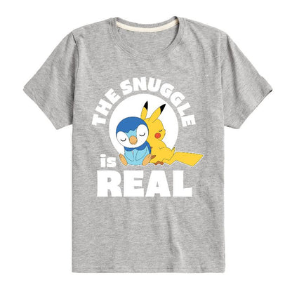 تي شيرت جرافيكي بأكمام قصيرة للأولاد - بوكيمون - ذا سناغل إز ريل بيكاتشو وبيبلوب