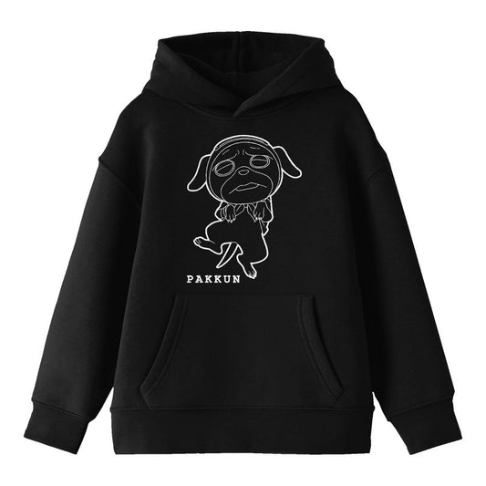 Naruto CLASSIC Pakkun Youth Black Hooded Sweatshirt