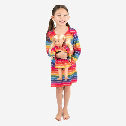 Leveret Girl and Doll Matching Nightgown