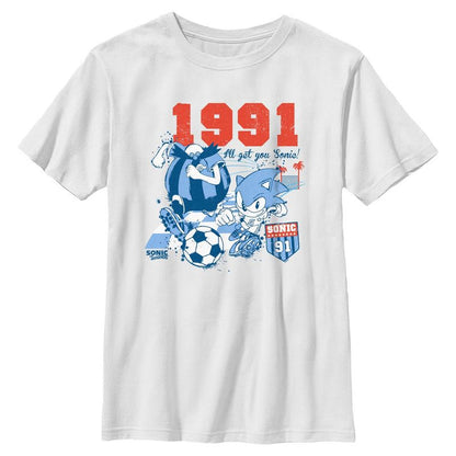 Boys Sonic the Hedgehog All Get You Soccer T Shirt