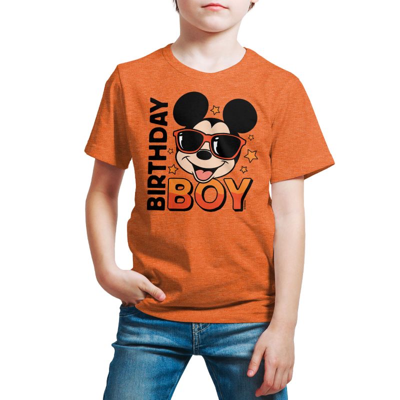Boys' - Disney - Mickey Birthday Boy Short Sleeve Graphic T-Shirt
