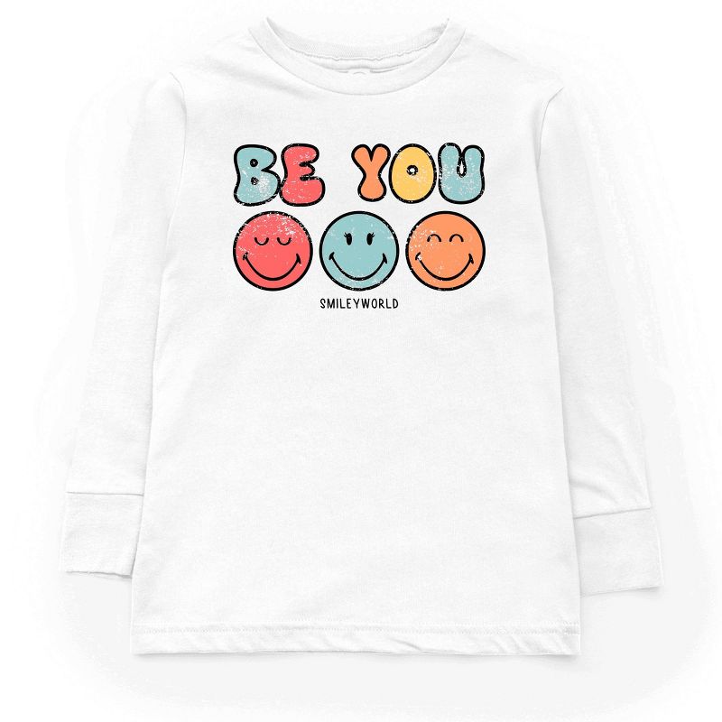 تي شيرت بأكمام طويلة من مجموعة The Juniper Shop SmileyWorld Be You Groovy Youth