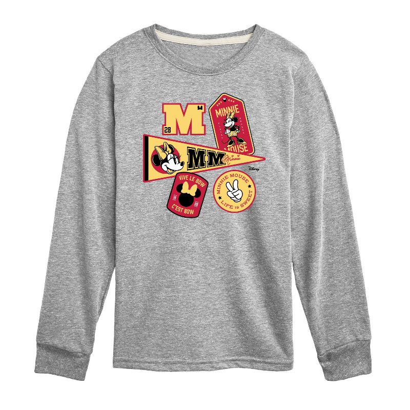 Boys' - Disney - Minnie Mouse Long Sleeve Graphic T-Shirt