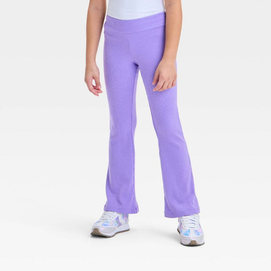 Girls' Ribbed Flare Leggings - Cat & Jack™