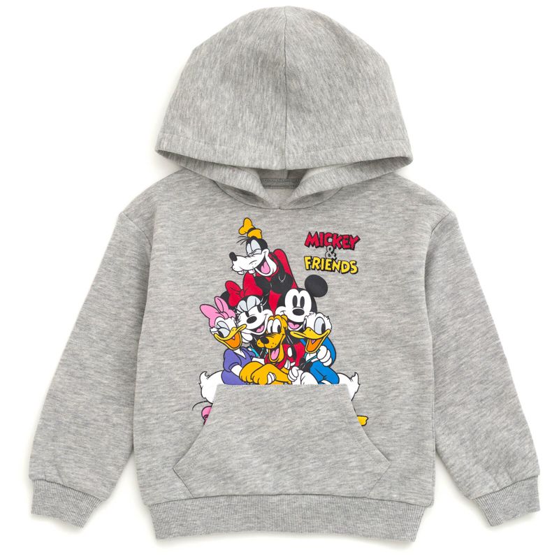 Disney Mickey Mouse Fleece Drop Shoulder Pullover Hoodie Toddler