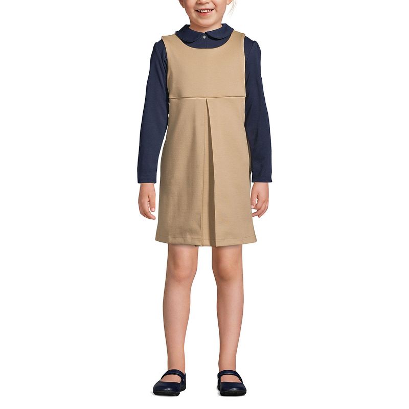 Lands' End Lands' End Kids Ponte Pleat Jumper
