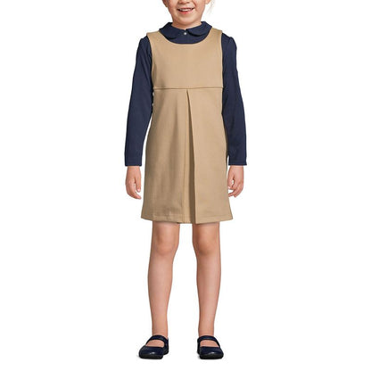 Lands' End Lands' End Kids Ponte Pleat Jumper