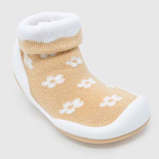 Komuello Toddler Girl First Walk Sock Shoes - Daisie