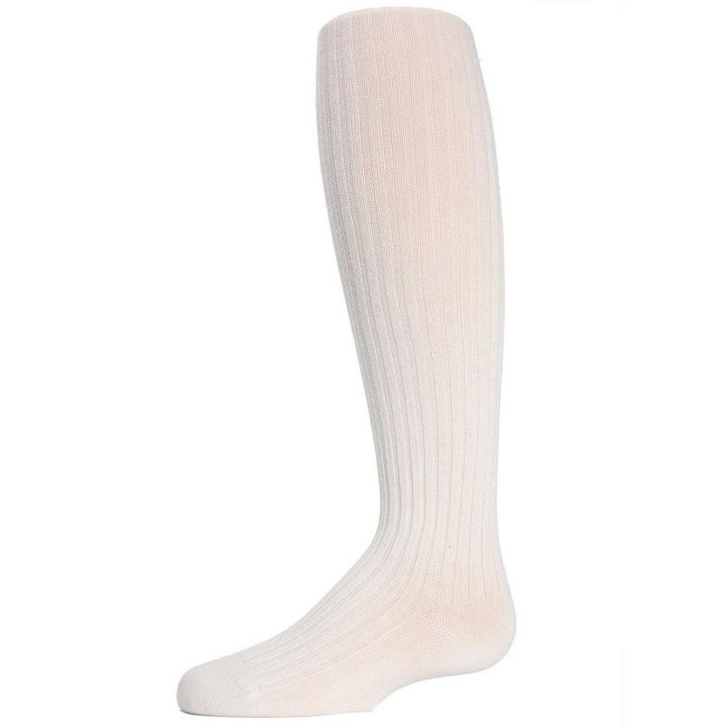 Memoi Girls Ribbed Cotton Blend Sweater Tights