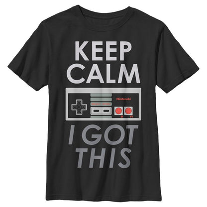 تي شيرت Nintendo Keep Calm I Got This Controller للأولاد