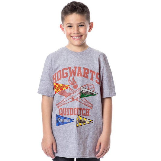 Harry Potter Boys' Hogwarts Quidditch Youth Short Sleeve T-Shirt Kids