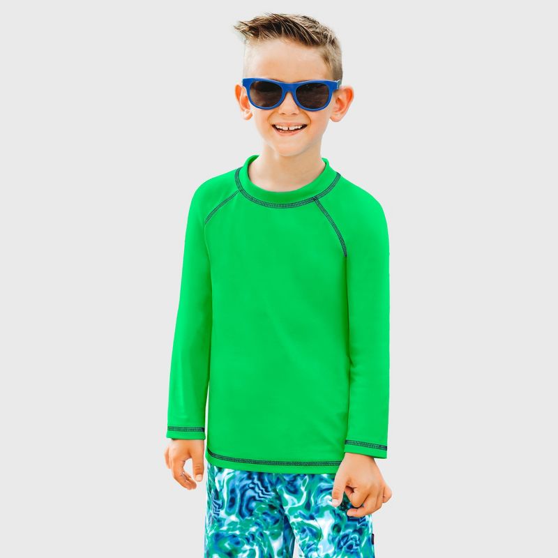 City Threads Boys UPF 50+ Long Sleeve Rashguard - USA-Made