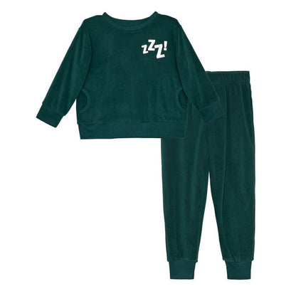 Sleep On It Boys 2-Piece Velour Pajama Set - Toddler Pajamas to Boys Pajama Sets