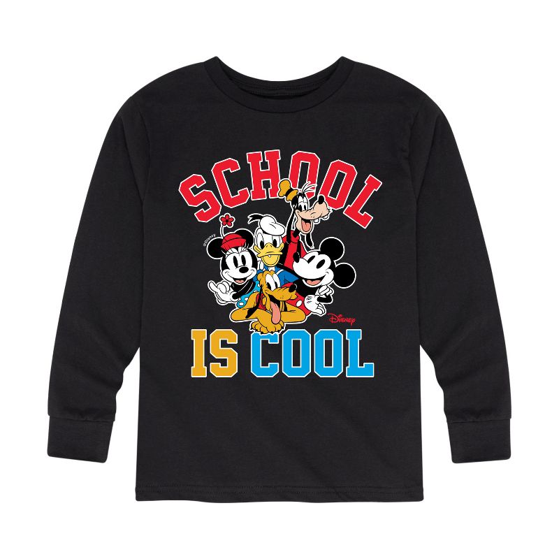 Boys' - Disney - School Is Cool Long Sleeve Graphic T-Shirt