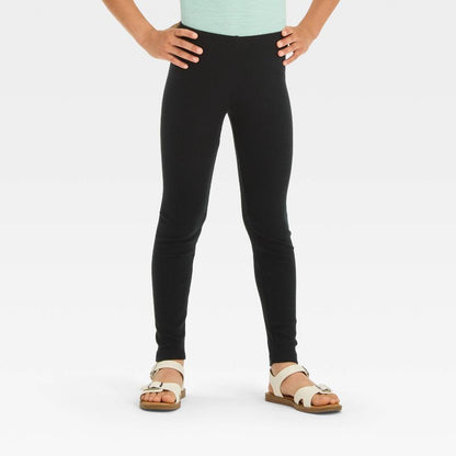 Girls' Solid Ribbed Leggings - Cat & Jack™