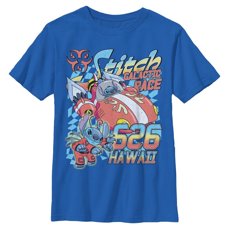 Boys Lilo & Stitch Hawaiian Galactic Race T Shirt