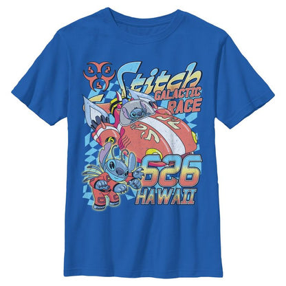 Boys Lilo & Stitch Hawaiian Galactic Race T Shirt
