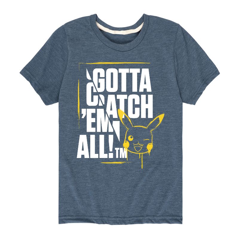 تي شيرت جرافيكي بأكمام قصيرة للأولاد - بوكيمون - يجب أن نمسكهم جميعًا