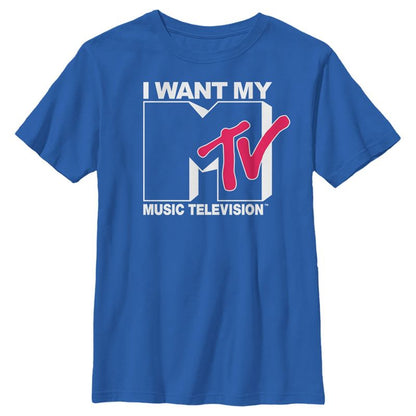 Boy's MTV I Want My Music Television T-Shirt