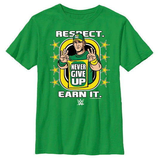 تي شيرت WWE John Cena Respect Earn It للأولاد