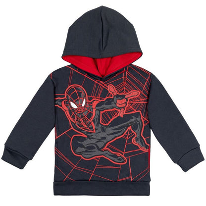 Marvel Avengers,Spider-Man Hulk Fleece Pullover Hoodie Little Kid to Big Kid